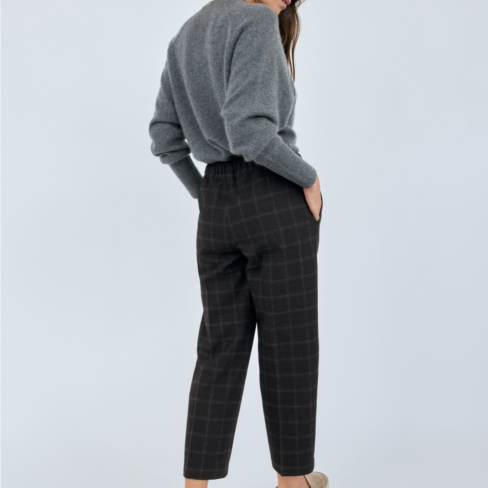 Babaton Jimmy Pants Cropped Flannel Pants by Aritzia